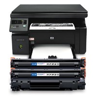 HP 惠普 LaserJet Pro M1136 黑白激光打印机 含2支388a硒鼓