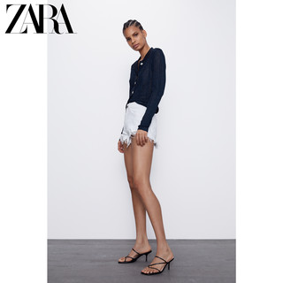 ZARA 新款 TRF 女装 高腰牛仔短裤 08197006250