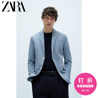 ZARA 01608410406 男士双色纹理西装外套