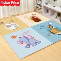 京东PLUS会员：Fisher-Price 费雪 儿童防潮防滑爬行垫 60*60*1cm 4片装 *3件