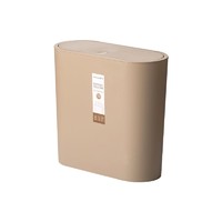 茶花垃圾桶家用夹缝带盖厕所卫生间垃圾分类厨房客厅创意马桶纸篓