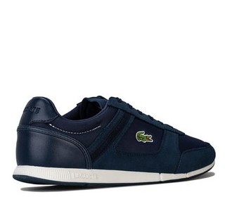 LACOSTE 拉科斯特 Menerva Sport系列系带平底男士休闲鞋运动鞋 Navy UK 9.5 