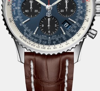 BREITLING 百年灵 腕表系列 AB0121211C1P2 百年灵航空计时1 B01计时腕表43 精钢 - 水银色