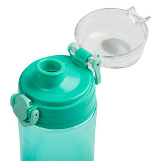 日本MORITOKU运动Tritan塑料锁扣杯情侣水杯茶杯防漏便携带提手 薄荷绿色 500ML