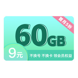 爆炸好消息 9元60G包 