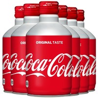 日本原装进口 日版可口可乐 子弹头碳酸饮料限量版 铝罐装可乐饮料汽水 限量版可乐300ml X6罐
