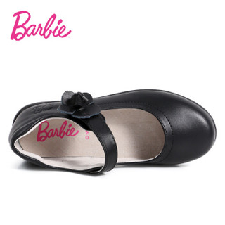 芭比 BARBIE 儿童皮鞋 秋季女童公主皮鞋 表演舞蹈鞋 1889黑色28