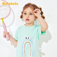 Balabala 巴拉巴拉  女童韩版短袖T恤