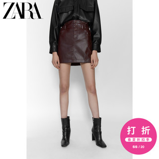 ZARA【打折】TRF 女装 仿皮迷你裙 05427150606