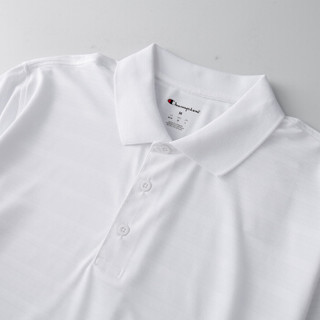 champion冠军 2019夏季新款运动短袖Polo衫男士舒适透气上衣  G3012 白色 S码