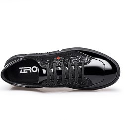零度(ZERO)韩版时尚简约透气潮流头层羊皮休闲男士皮鞋 S91007 奢蟒 42码