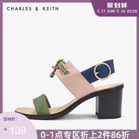 CHARLES＆KEITH CK1-60361197 女士编织高跟凉鞋