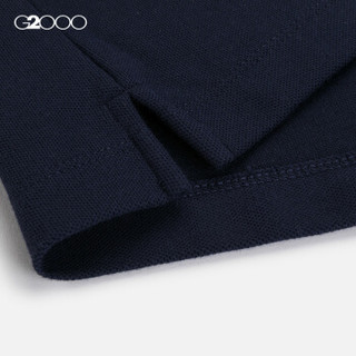 G2000 男装短袖T恤青年流行修身型 2019新款青年艺术主题91071502 墨蓝色/79 L/175