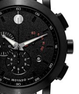 MOVADO 摩凡陀 Museum系列 0607001 男士时装腕表 44mm 黑色 黑色 PVD镀黑不锈钢