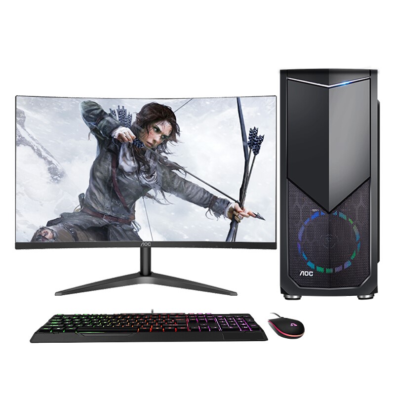 AOC 战神816 A816HB606 27英寸台式机 酷睿i5-9400F 8GB 480GB SSD GTX1650 4G