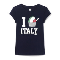 Gap 盖璞 女童纯棉印花短袖T恤