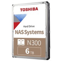 Toshiba 东芝 N300系列 7200RPM 128MB NAS专用 机械硬盘 6TB