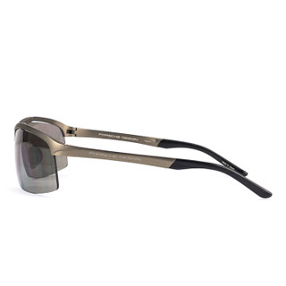 保时捷设计 保时捷太阳镜男款超轻时尚钛运动墨镜 P8494D 棕片暗棕架 69mm
