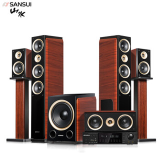 山水（SANSUI）F5 家庭影院音响组合套 箱 功放支持5.1解码