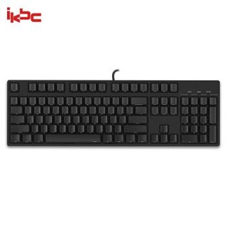 ikbc C104侧刻 机械键盘 有线键盘 原厂cherry轴 黑色 静音红轴