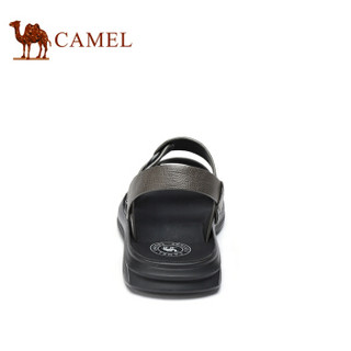 骆驼（CAMEL） 韩版百搭舒适防滑两穿男士沙滩凉鞋 A922211582 灰色 44