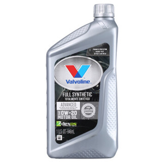 历史低价：Valvoline 胜牌 全合成机油 星皇 Advanced 0W-20 SN 1Qt *7件