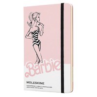 有券的上：MOLESKINE 魔力斯奇那限量款 芭比条纹泳装硬面纯白笔记本 A6/240页 *2件