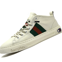 皓顿（HAUT TON）休闲男鞋头层牛皮运动小白鞋男时尚百搭平底板鞋 19391XB066 米白色 41码