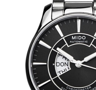 MIDO 美度 布鲁纳系列 M001.431.11.061.02 男士机械手表 40mm 黑色 银色 不锈钢