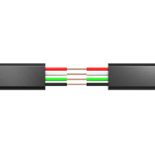 威迅（VENTION）Mini USB OTG数据连接转换线 T型车载MP3 OTG转接线 0.1米黑VAS-A19-B010