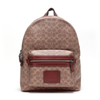 蔻驰 COACH 奢侈品 男士专柜款涂层帆布配皮双肩包棕色经典标志31号大号 31216 LHKHA