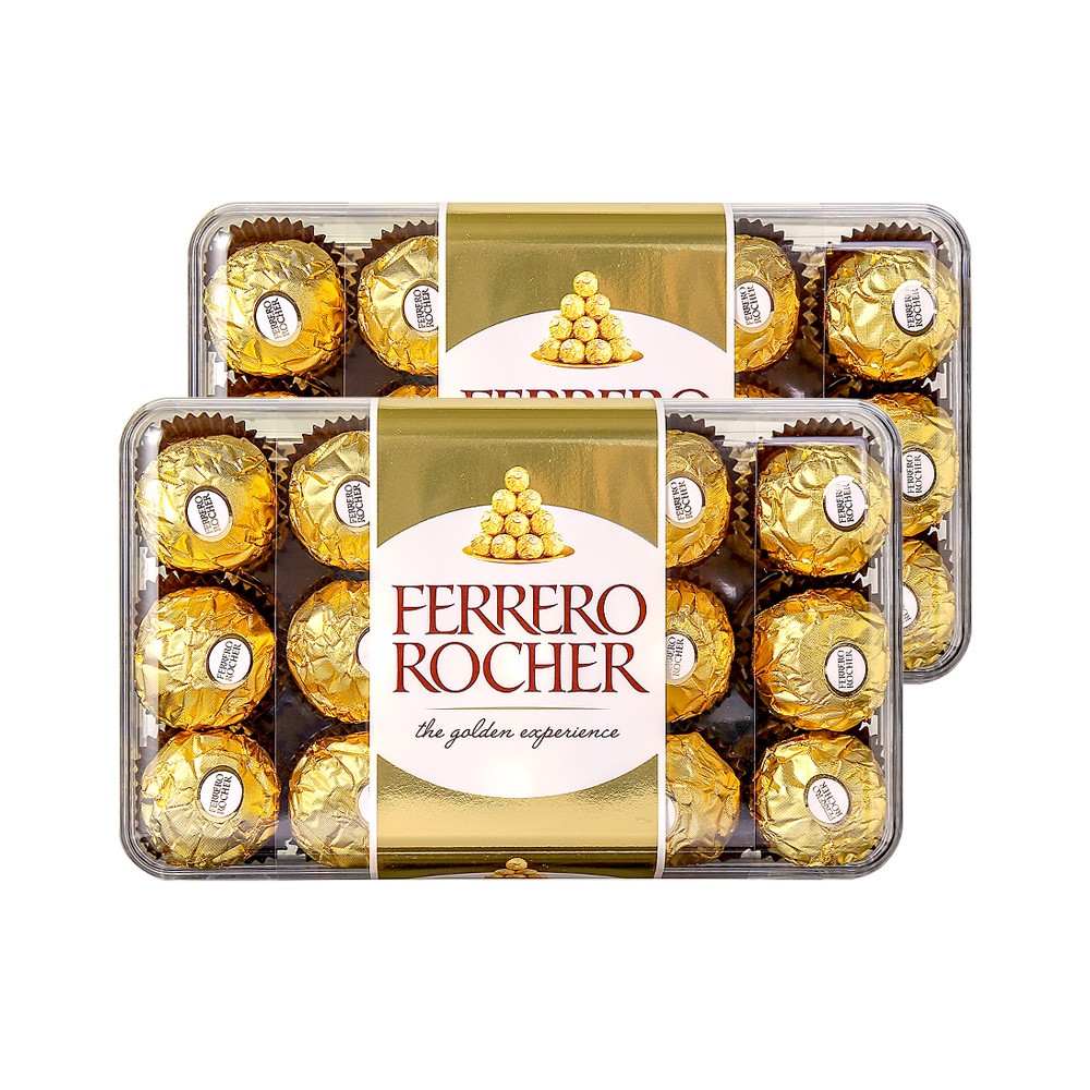 ferrero rocher 费列罗 榛果威化巧克力 30粒*2盒