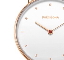 PRECISONA/佩西纳 命运之轮 欧美手表31mm时尚设计简约指针石英女表 黎明水色 PA3102