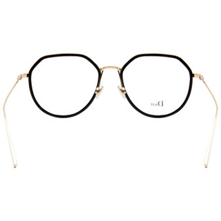 DIOR 迪奥 女款黑色镜框金色镜腿光学眼镜架眼镜框 Dior STELLAIREO9 2M2 52MM