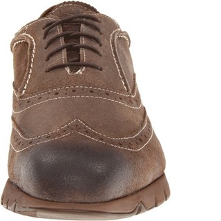 Hush Puppies 暇步士 FIVE-Brogue 男款休闲皮鞋 休闲皮鞋 Tan Suede US10.5