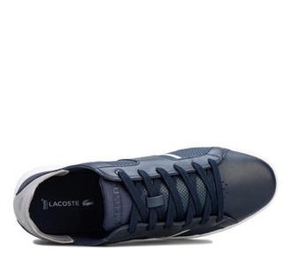 LACOSTE 拉科斯特 Novas 119 1 Sma系列系带平底男士休闲鞋板鞋 Navy Grey UK 7 