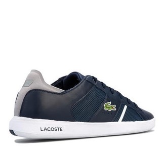 LACOSTE 拉科斯特 Novas 119 1 Sma系列系带平底男士休闲鞋板鞋 Navy Grey UK 7 