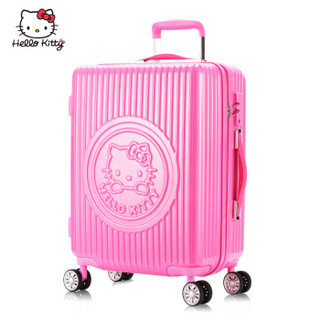 凯蒂猫 （hello kitty）行李箱女孩小清新学生拉杆箱卡通可爱20英寸万向轮密码锁旅行行李皮箱