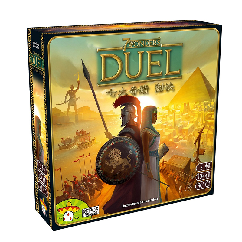 七大奇迹对决桌游中文正版7Wonders:Duel2人卡牌聚会休闲桌面游戏