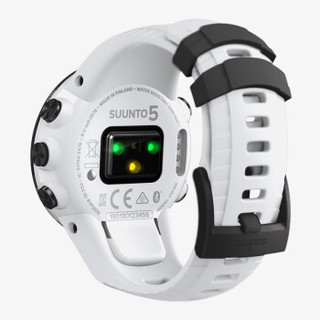 颂拓（SUUNTO）智能手表suunto5光学心率户外GPS跑步骑行游泳运动手表智能电池芬兰进口典雅白