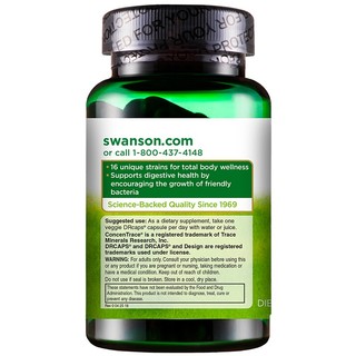 SWANSON 斯旺森 16种益生菌胶囊 60粒