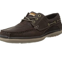 SKECHERS 斯凯奇 Arcos Lamson Relax Fit 男士真皮休闲鞋 Chocolate US11.5