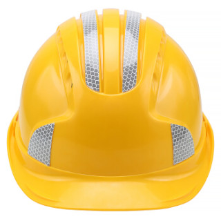 赛拓(santo) 五筋荧光安全帽 工地防砸帽子 abs安全帽透气 建筑 工程