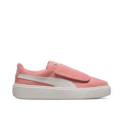 PUMA 彪马 Basket Platform Strap 女士休闲运动鞋 365224-01 粉色/白 36