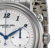 RAYMOND WEIL 蕾蒙威 大师系列 4830-ST-05659 男款机械表 41.5mm 银色 银色 不锈钢