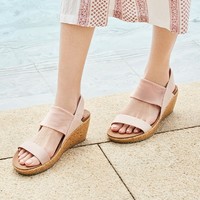 SKECHERS 斯凯奇 31718 女士一字带坡跟鞋