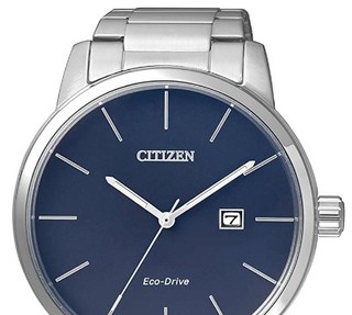 CITIZEN 西铁城 BM6960-56L 男士光动能手表 蓝色 银色