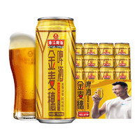 88VIP：珠江啤酒 10度金麦穗 500ml*12听  *8件