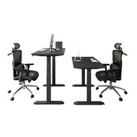 智芯 电动升降桌站立办公桌子实木电脑桌智能学习书桌家用电竞桌X1