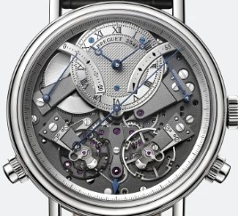 BREGUET 宝玑 传世系列 7077BB/G1/9XV 男款机械表 44mm 灰色 黑色